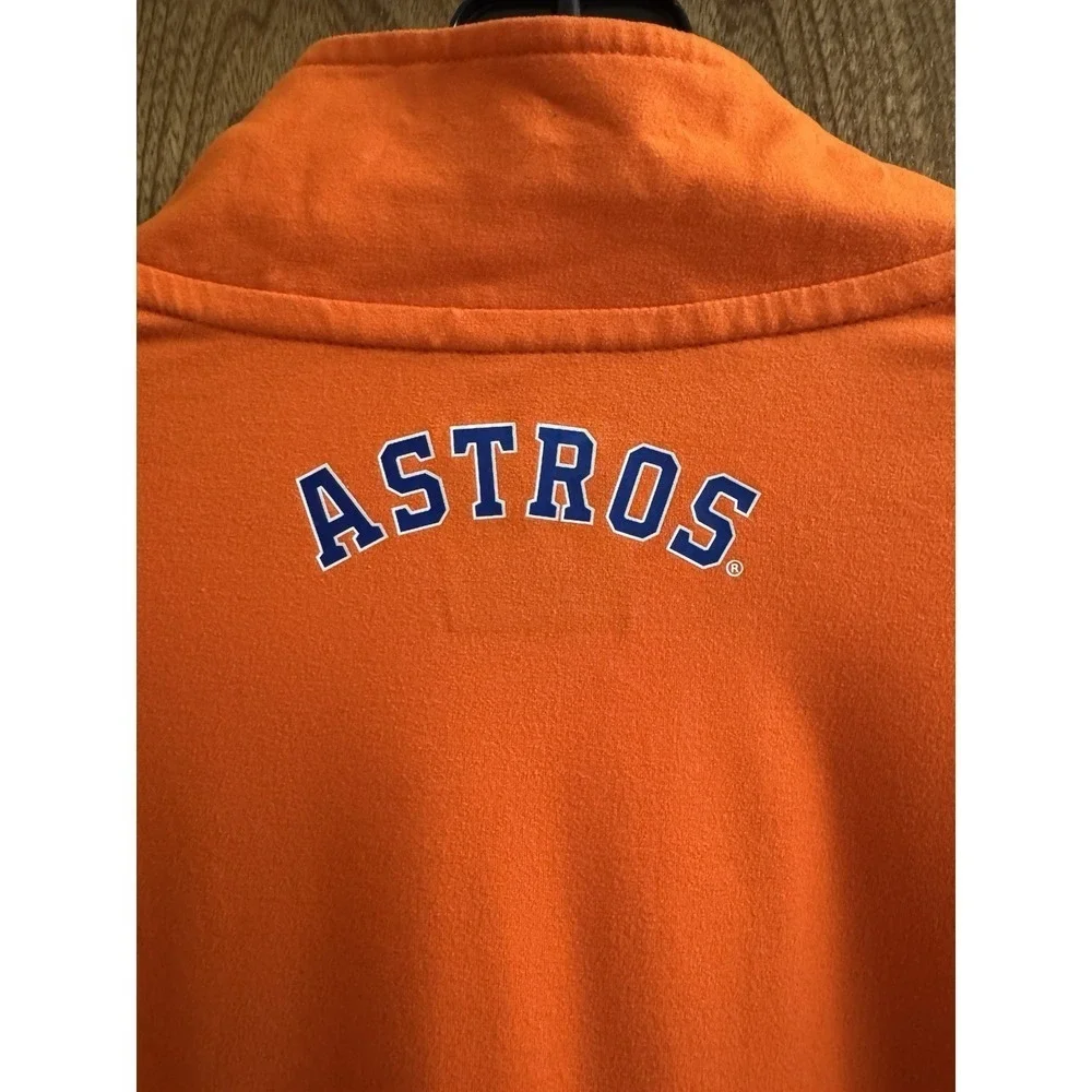 Houston Astros Fanatics Made to Move Synthetic Quarter-Zip Jacket Orange Small